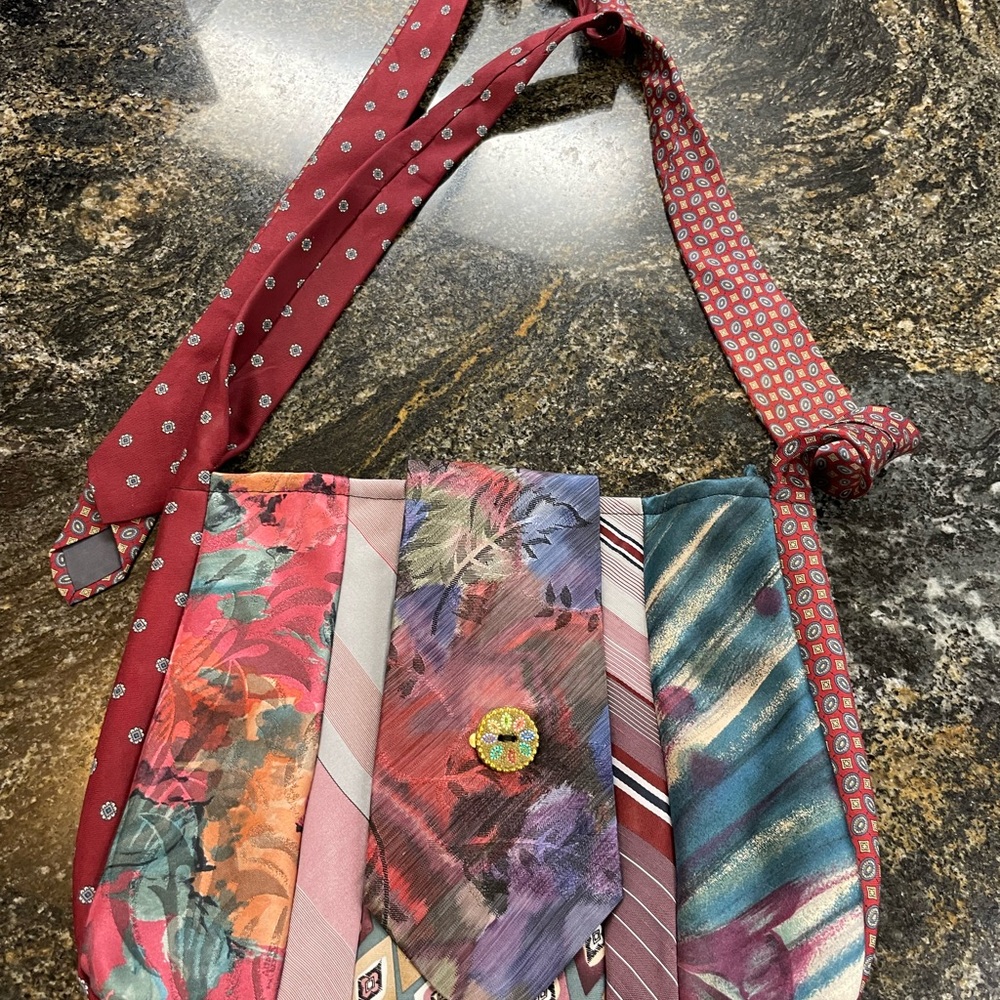 Purse made from neckties